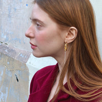 Boucles d'oreilles upcyclées Louie