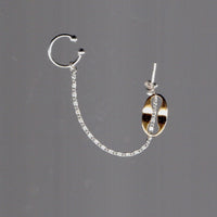 Boucle d'oreille upcyclée Jody