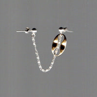 Boucle d'oreille upcyclée Harper