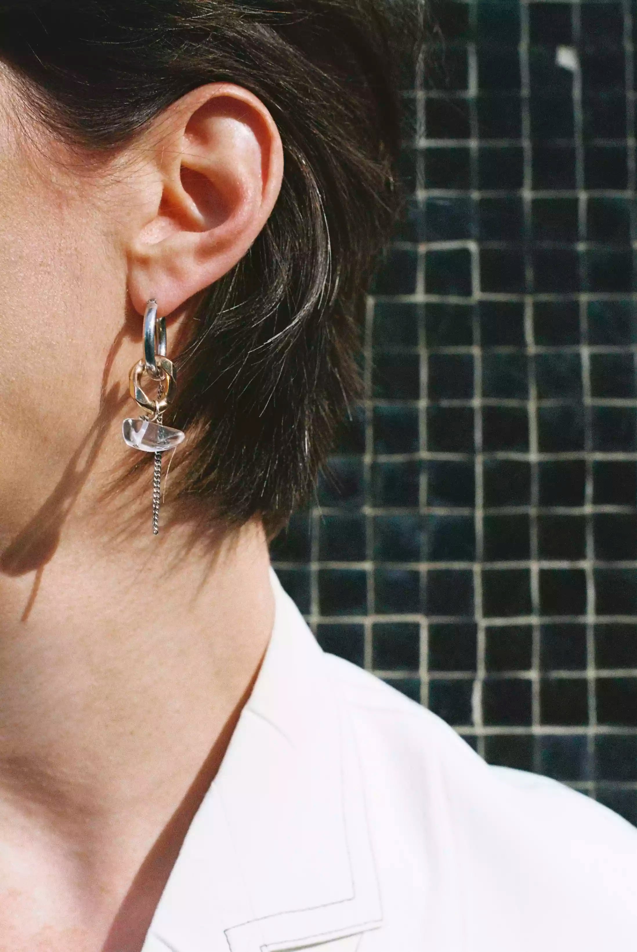 Boucles d'oreilles motif double cœurs argent 925‰ 4 mm SO OR Boucles d'oreilles motif double cœurs argent 925‰ 4 mm SO OR