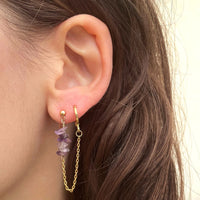 Boucles d'oreilles upcyclées Adèle