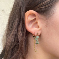 Boucles d'oreilles upcyclées Leïla