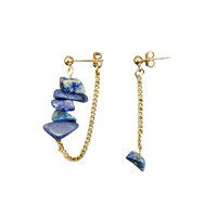 Boucles d'oreilles upcyclées Lou