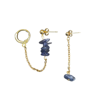 Boucles d'oreilles upcyclées Lou