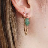 Boucles d'oreilles upcyclées Leïla