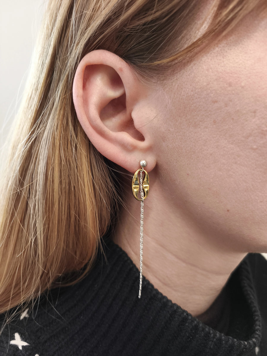 Boucles d'oreilles upcyclées Alba