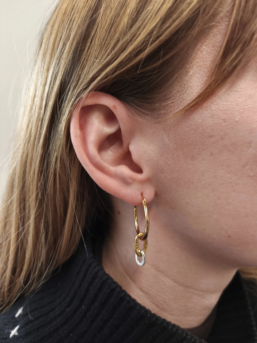 Boucles d'oreilles upcyclées Ysa