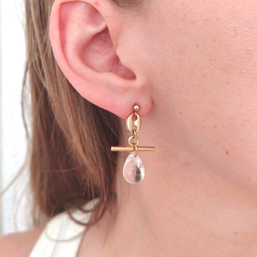 Boucle d'oreille upcyclée Ella