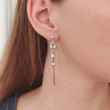 Boucle d'oreille upcyclée Elio