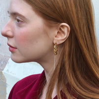 Boucles d'oreilles upcyclées Louie