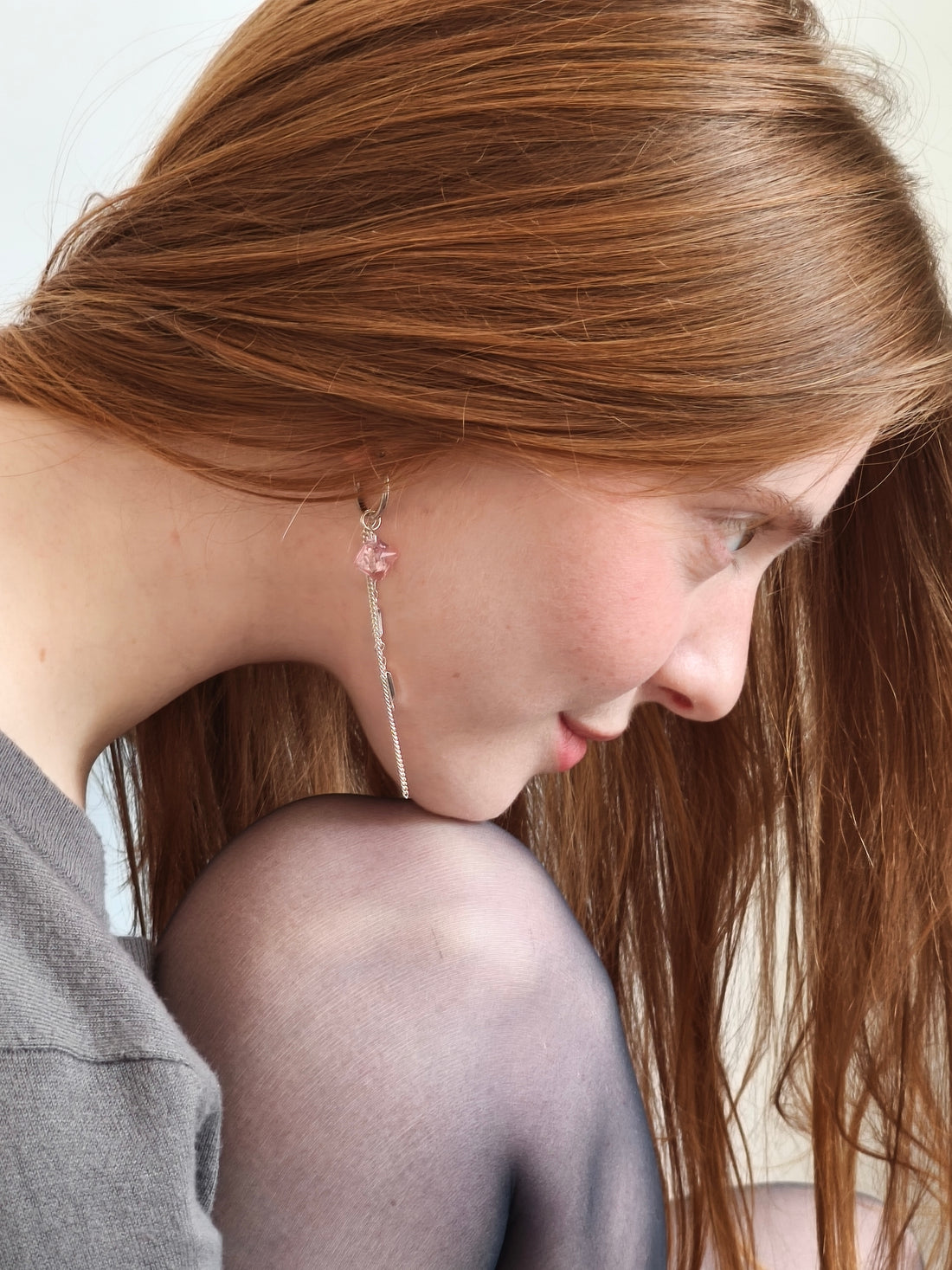 Boucles d'oreilles upcyclées Maé