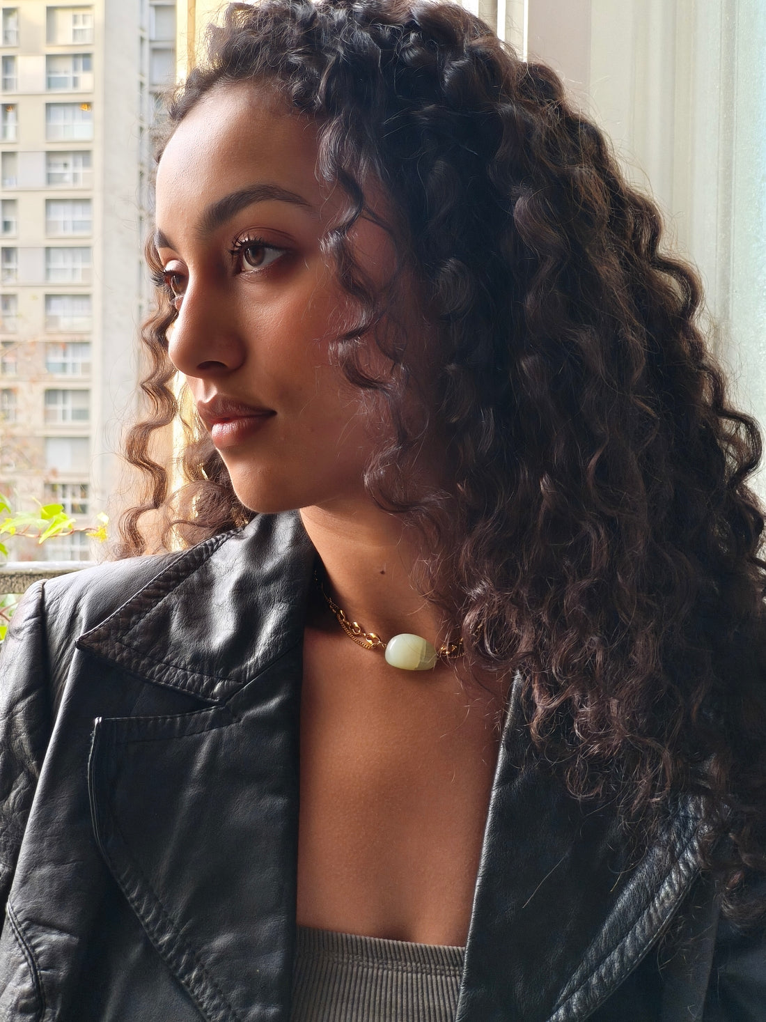 Collier upcyclé Jade