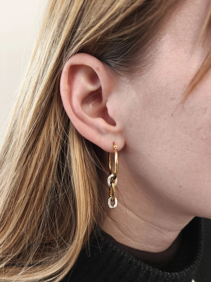 Boucles d'oreilles upcyclées Ysa