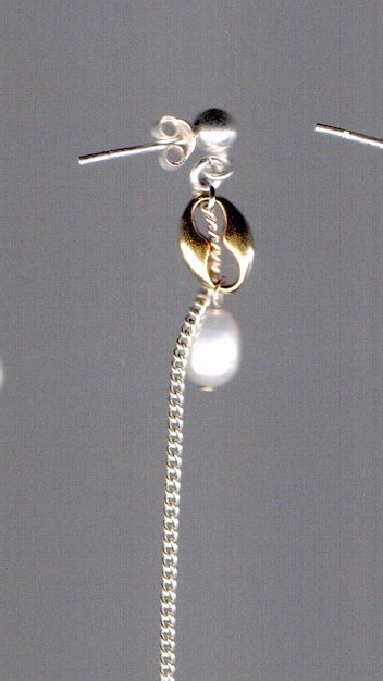 Boucle d'oreille upcyclée Lee