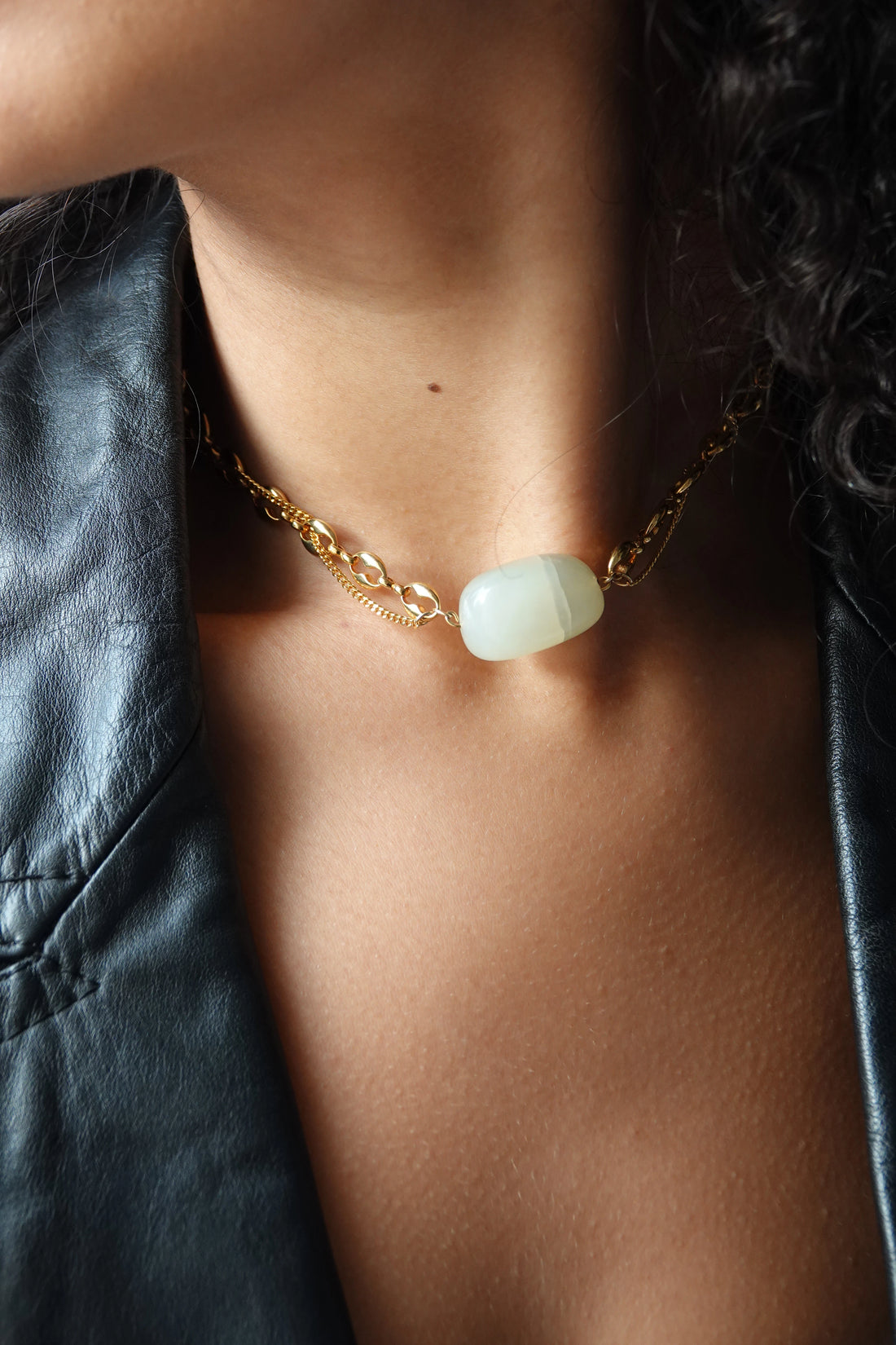 Collier upcyclé Jade