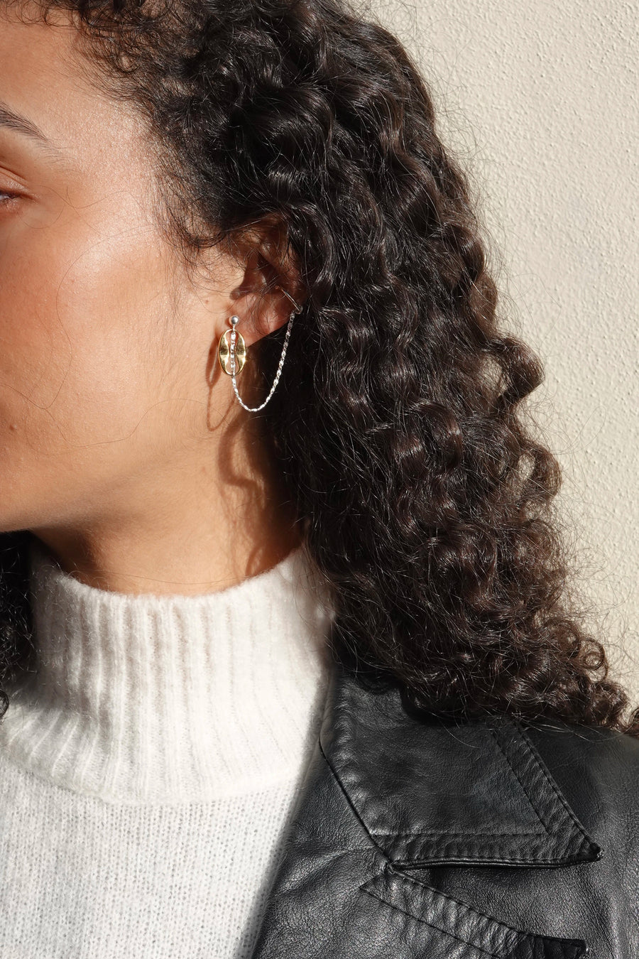 Boucle d'oreille upcyclée Jody