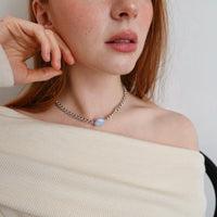 Collier upcyclé Azur