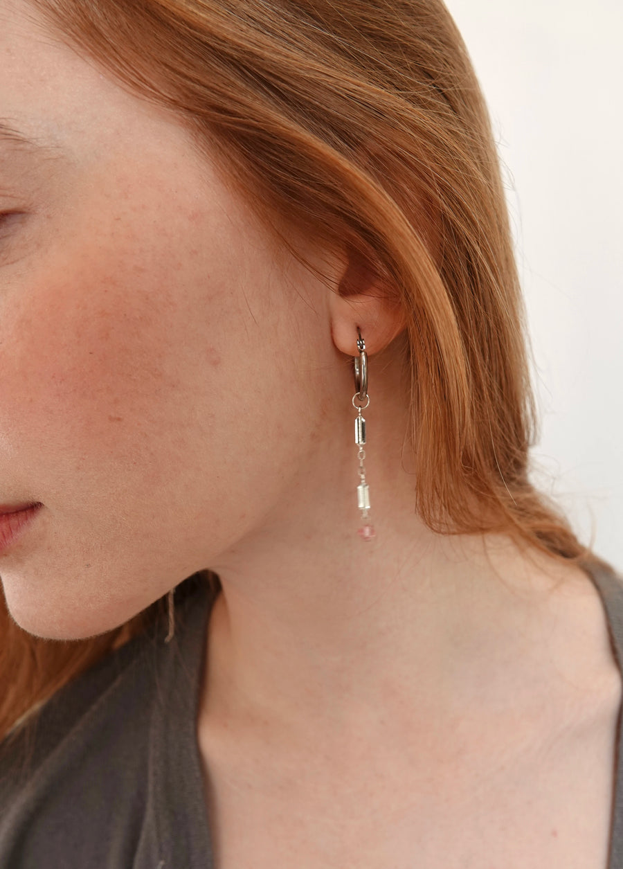 Boucles d'oreilles upcyclées Maé