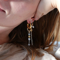 Boucles d'oreilles upcyclées Cléo