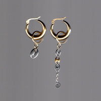 Boucles d'oreilles upcyclées Cléo