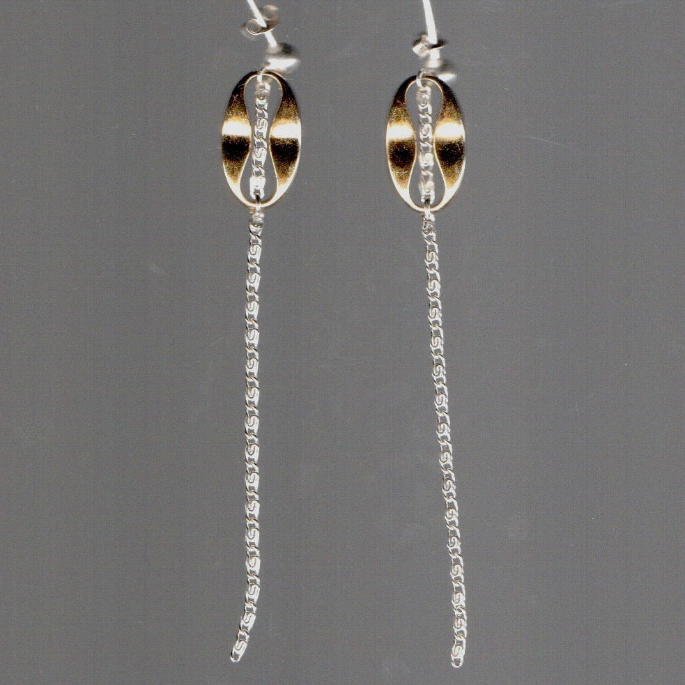 Boucles d'oreilles upcyclées Alba