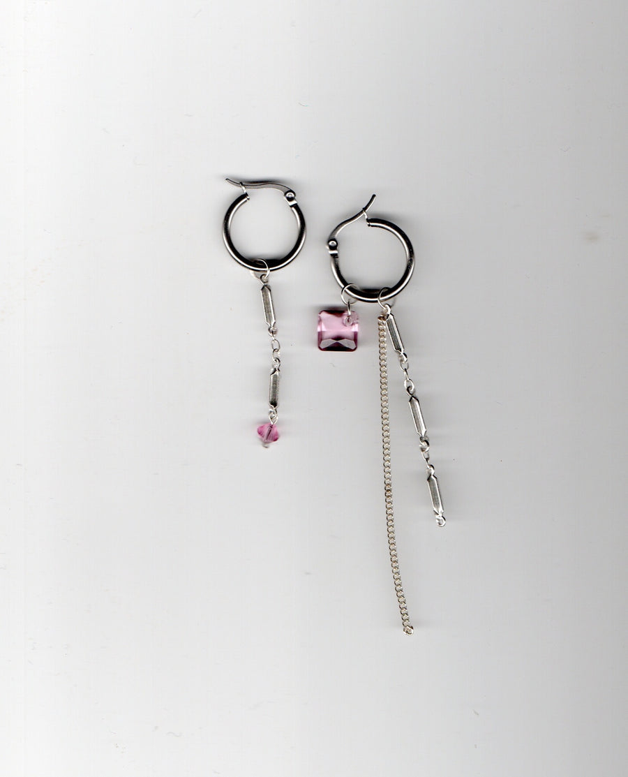 Boucles d'oreilles upcyclées Maé
