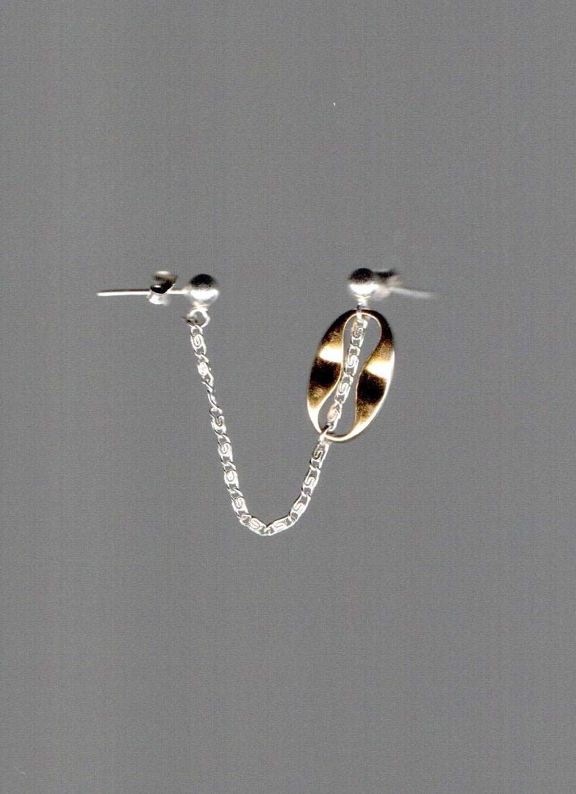 Boucle d'oreille upcyclée Harper