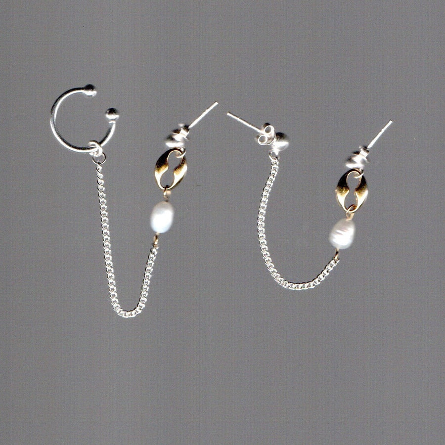 Boucle d'oreille upcyclée Lee