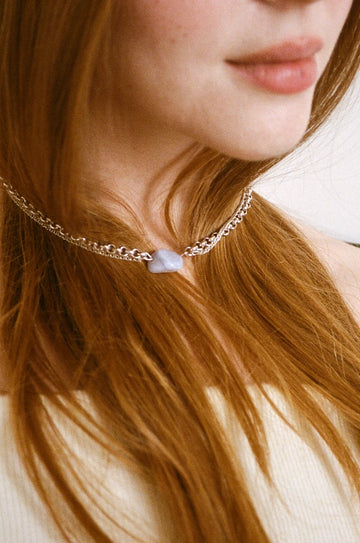 Collier upcyclé Azur