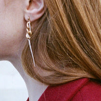 Boucles d'oreilles upcyclées Louie