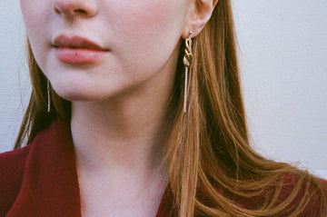 Boucles d'oreilles upcyclées Louie