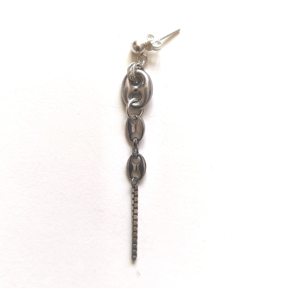 Boucle d'oreille upcyclée Elio