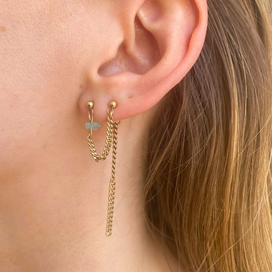 Boucles d'oreilles upcyclées Océane