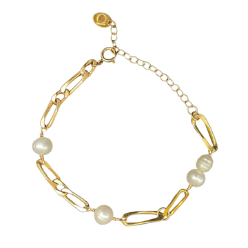 Bracelet upcyclé orné de perles