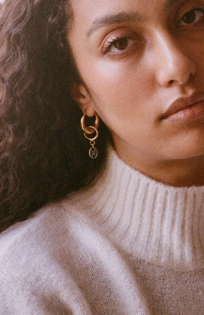 Boucles d'oreilles upcyclées Cléo