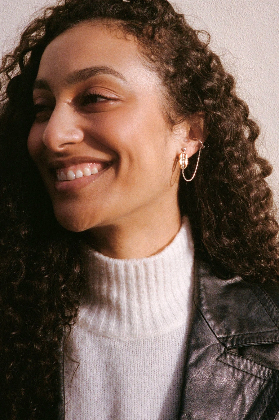 Boucle d'oreille upcyclée Jody