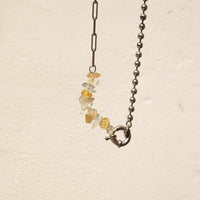 Upcycled lemon granite necklace 